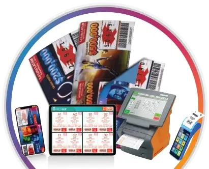 collection of multiple retail pos devices used in retail lotteries